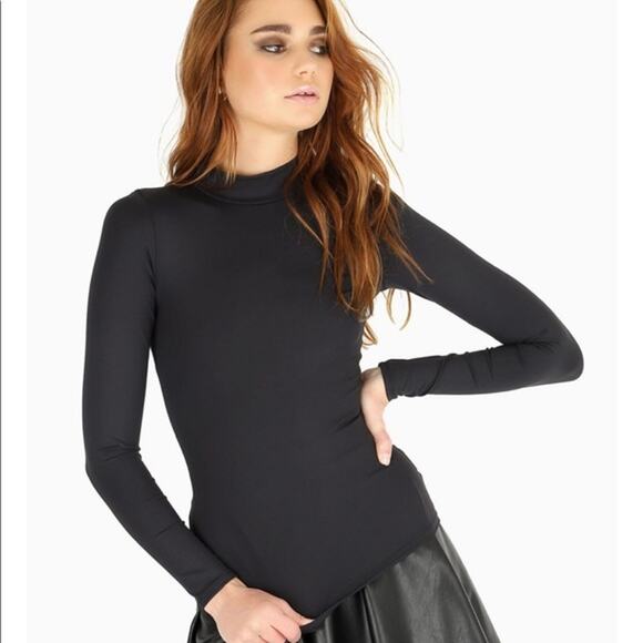 Blackmilk Matte Black High Neck Long Sleeve 2.0 Medium - Picture 1 of 4